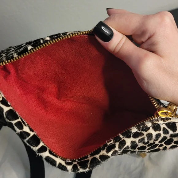 Hammitt Fold-Over VIP Medium Crossbody Dapple Calf Hair - Picture 16 of 16